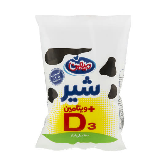 شير كيسه كم چرب ويتامين دي ميهن کد 201010016