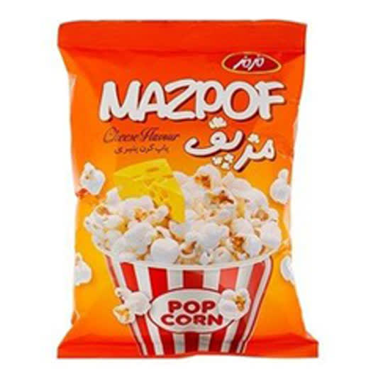 پاپ كورن پنيري متوسط 60 گرم مزپف کد 7030013