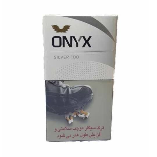 سيگار اونيكس نقره اي نازك بلند کد 110009